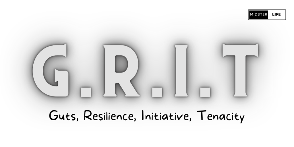 G.R.I.T - Guts, Resilience, Initiative, Tenacity.
